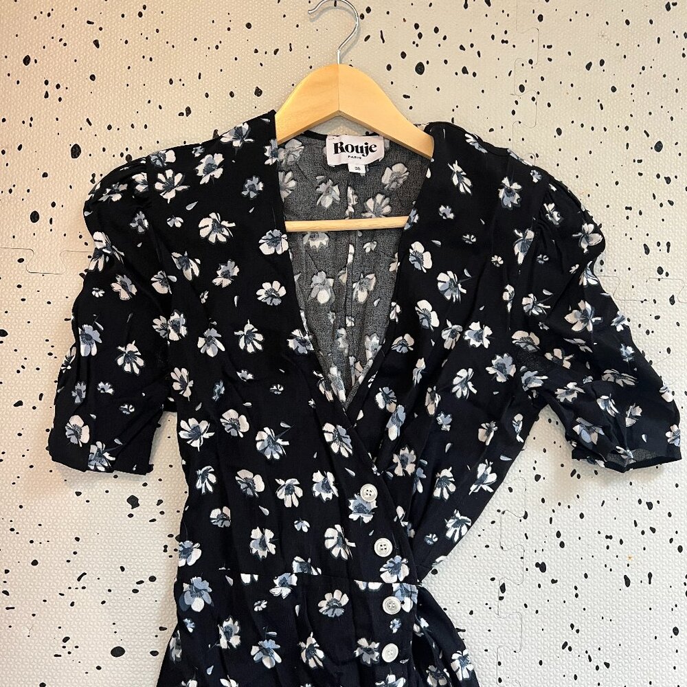 Rouje Floral Print Knee-Length Dress